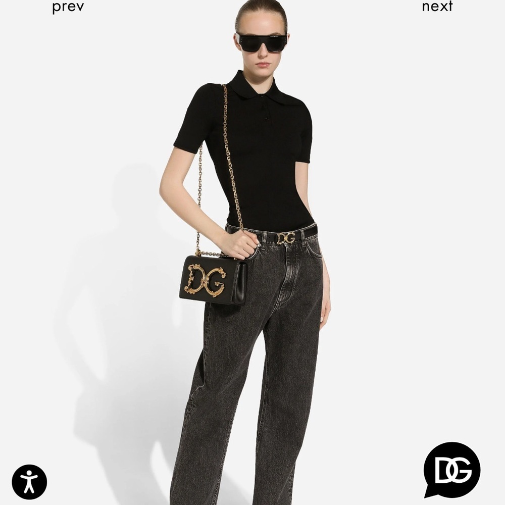 Dolce & Gabanna Logo Leather Cross Body Bag - Picture 16 of 16